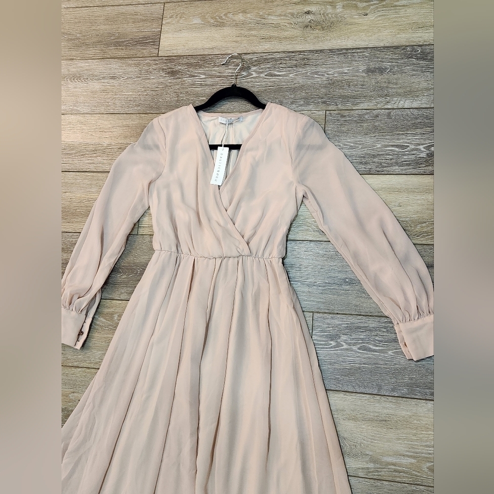 Baltic Born Elegant Pale Pink Maxi Dress Size Xsmall - Picture 3 of 9